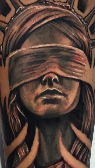 Trabalho de tatuagem publicado no perfil oficial de Guilherme Lara